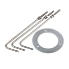 SLV - M-POL, kit de fixation, extérieur, acier inoxydable