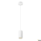 SLV - ASTO TUBE, suspension, GU10, longueur de suspension 250 cm, 1x max. 10W, blanc