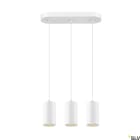 SLV - ASTO TUBE, suspension, GU10, longueur de suspension 250 cm, 3x max. 10W, blanc