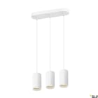 SLV - ASTO TUBE, suspension, GU10, longueur de suspension 250 cm, 3x max. 10W, blanc