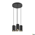 SLV - ASTO TUBE, suspension, GU10, longueur de suspension 250 cm, 4x max. 10W, noir