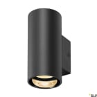 SLV - ASTO TUBE, applique murale, cylindrique, GU10, 1x max. 10W, noir
