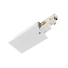 SLV - S-TRACK, embout d'alimentation pour systèmes rail 3 all., terre à droite, blanc