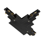 SLV - S-TRACK, connecteur en T système rail encastré 3 all., terre à droite, noir
