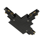 SLV - S-TRACK, connecteur en T système rail encastré 3 all., terre à droite, noir
