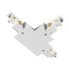 SLV - S-TRACK, connecteur en T système rail encastré 3 all., terre à droite, blanc