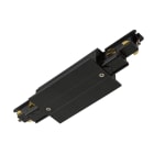 SLV - S-TRACK, connecteur longitudinal pour système rail encastré 3 all., noir