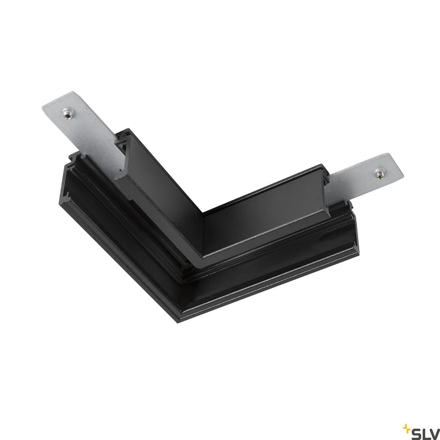SLV - 48V TRACK, Connecteur 90° mécanique, pour rail en saillie standard, gauche, noir