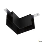 SLV - 48V TRACK, Connecteur 90° mécanique, pour rail en saillie profond, droite, noir