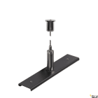 SLV - 48V TRACK, Plaque renforcement rail avec kit de suspension, filin de 3m, noir