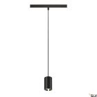 SLV - NUMINOS® XS 48V TRACK DALI, suspension, intérieur, noir/chrome, LED, 8,7W, 20°