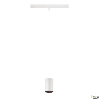 SLV - NUMINOS® XS 48V TRACK DALI, suspension, intérieur, blanc/noir, LED, 8,7W, 20°