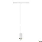 SLV - NUMINOS® XS 48V TRACK DALI, suspension, intérieur, blanc/chrome, LED, 8,7W, 20°