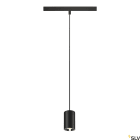 SLV - NUMINOS® XS 48V TRACK DALI, suspension, intérieur, noir/chrome, LED, 8,7W, 40°