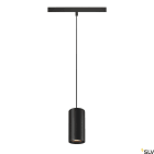 SLV - NUMINOS® S 48V TRACK DALI, suspension, intérieur, noir, LED, 16W, 55°, UGR <19