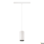SLV - NUMINOS® S 48V TRACK DALI, suspension, intérieur, blanc/chrome, LED, 16W, 40°