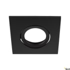 SLV - UNIVERSAL DOWNLIGHT, collerette décorative, intérieur, carré, orientable, noir