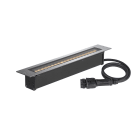 SLV - DASAR® 600, Encastré de sol, 18W, 3000 K, IP65/IP67, carré, inox