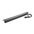SLV - DASAR® 1200, Encastré de sol, 34W, 3000 K, IP65/IP67, carré, inox