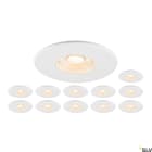 SLV - UNIVERSAL DL PHASE, spot encastré, kit 12 x 1007095 et 1007097