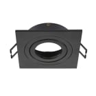 SLV - NEW TRIA® 75, collerette spot encastré, intérieur, carré, orientable, noir