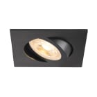SLV - NEW TRIA® 68, spot encastré, int, carré, orientable, noir, GU10, 10W, IP 20