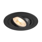 SLV - NEW TRIA® 75, spot encastré, intérieur, rond, orientable, noir, GU10, 10W, IP 20