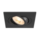 SLV - NEW TRIA® 75, encastré plafond, intérieur, carré, orientable, noir, LED, 10 W