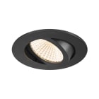 SLV - NEW TRIA® 68, spot encastré, intérieur, rond, orientable, noir, LED, 8,3W