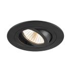 SLV - NEW TRIA® 75, spot encastré, intérieur, rond, orientable, noir, LED, 8,3W