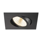 SLV - NEW TRIA® 68, spot encastré, intérieur, carré, noir, LED, 11W, IP 20