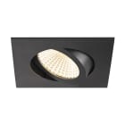 SLV - NEW TRIA® UNIVERSAL 68, spot encastré, intérieur, carré, noir, LED, 8,6W