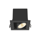SLV - KADUX, encastré downlight, simple, 3000 K, 38°, IP 20, carré, noir