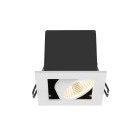 SLV - KADUX, encastré downlight, simple, 3000 K, 38°, IP 20, carré, blanc