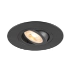 SLV - NEW TRIA® 75 XL, spot encastré, int, rond, orientable, noir, GU10, 10W, IP20