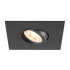 SLV - NEW TRIA® 75 XL, spot encastré, int, carré, orientable, noir, GU10, 10W, IP20