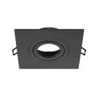 SLV - NEW TRIA® 75 XL, collerette spot encastré int, carré, orientable, noir