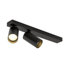 SLV - KAMI, plafonnier, intérieur, double, long, 10W, GU10, noir/noir