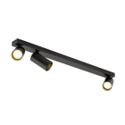 SLV - KAMI, plafonnier, intérieur, triple, long, 10W, GU10, noir