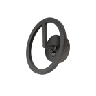 SLV - Q-RING, applique murale, extérieur, Sensor, 3000 K, IP54, noir, bord de mer