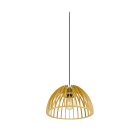 SLV - WUD, suspension, intérieur, E27, semi-rond, câble nu, 60W, bois