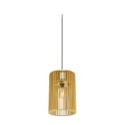 SLV - WUD, suspension, intérieur, E27, cylindrique, câble nu, 60W, bois