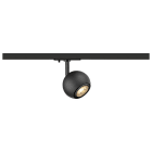 SLV - LIGHT EYE® 90, spot pour rail 1 allumage, intérieur, rond, GU10, 6W, noir mat