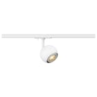 SLV - LIGHT EYE® 90, spot pour rail 1 allumage, intérieur, rond, GU10, 6W, blanc mat