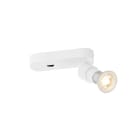 SLV - PURI 2.0 Basic, applique plafonnier, rond, interrupteur, simple, 6W GU10, blanc
