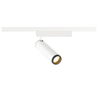 SLV - GRIP! M, spot rail 1 allumage, cylindrique, 3000 K, 20W, PHASE, 42°, blanc/noir