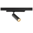 SLV - GRIP! M, spot rail 3 allumages, cylindrique, 2700 K, 20W, PHASE, 42°, noir/or