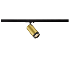 SLV - GRIP! L, spot rail 1 allumage, cylindrique, GU10, simple, 6W, or/noir