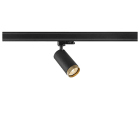 SLV - GRIP! L, spot rail 3 allumages, cylindrique, GU10, simple, 6W, noir/or
