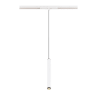 SLV - GRIP! S, suspension rail 48 V, L200 cm, 3000 K, 29°, DALI, blanc/noir